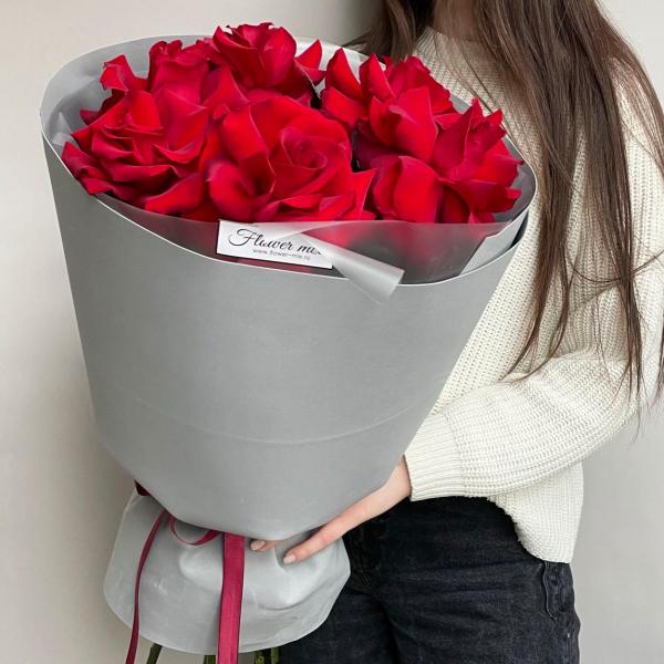 Красные импортные розы для Любимой