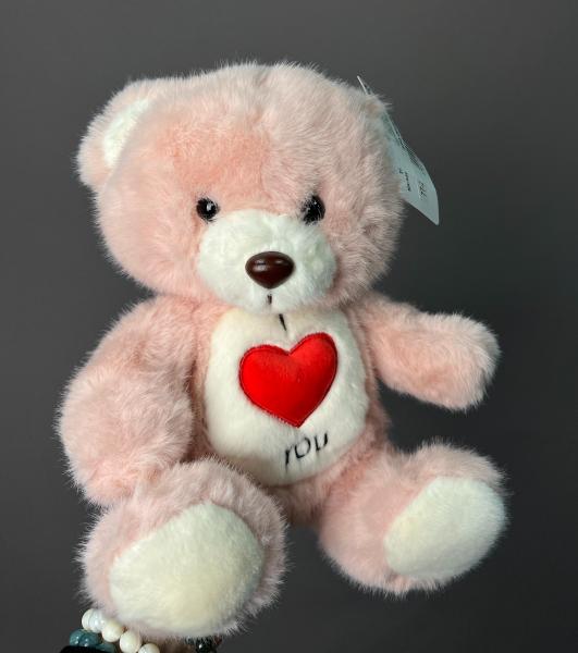 Розовый медведь I LOVE YOU 