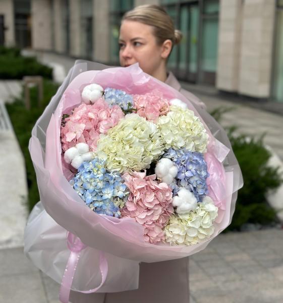 Гортензии с хлопком 177