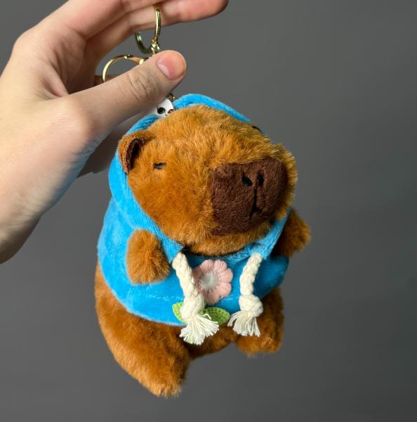 Брелок капибара синий