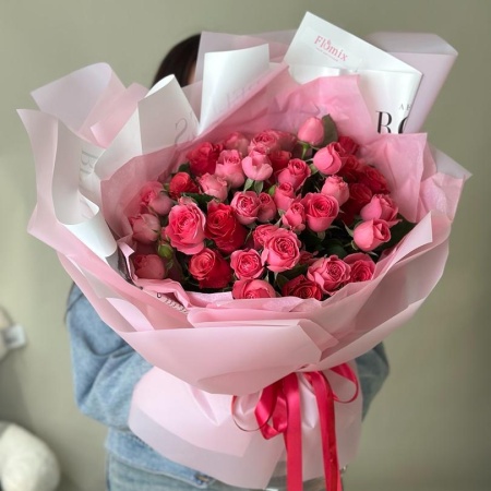 Дуо кения и кустовая роза 
