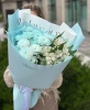 Голубые хризантемы с альстромерией 088
