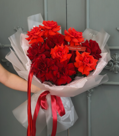 Дуэт кружевных роз 243