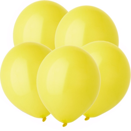 Связка из желтых шаров 5шт