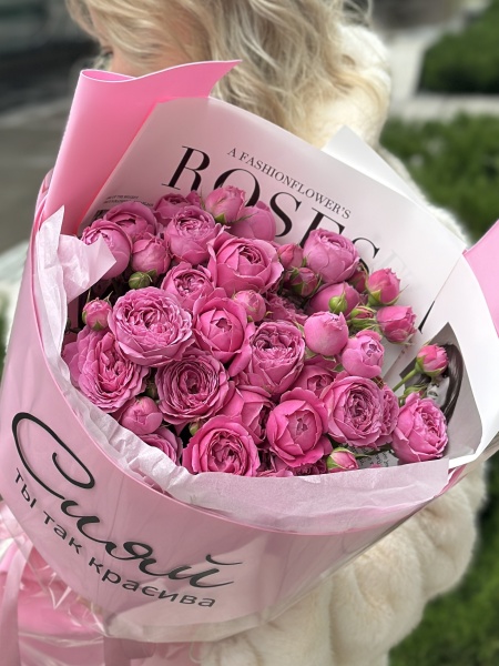 Пионовидные розы "Ты лучшая" 154