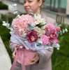 Шляпка с гортензией "Я хочу чтобы ты улыбалась" 174