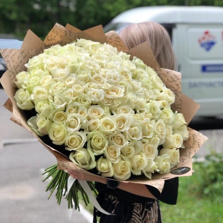 101 белая роза 090