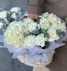 Корзина с гортензиями 061
